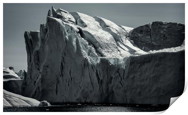 Greenland Icebergs Glare Print by Tom Lloyd