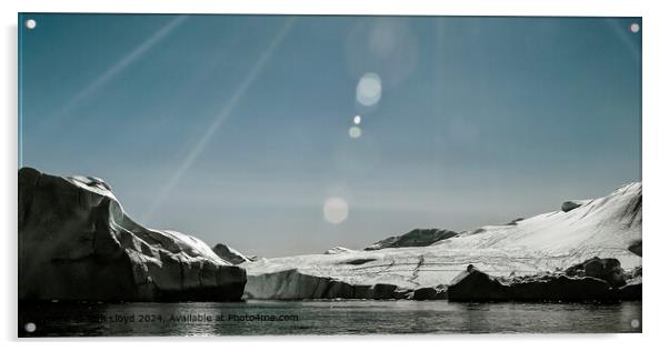 Nuuk Greenland Landscape Acrylic by Tom Lloyd