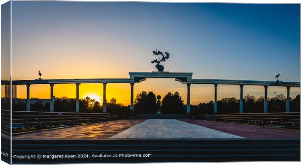 Tashkent Sunset Spectacle Canvas Print by Margaret Ryan