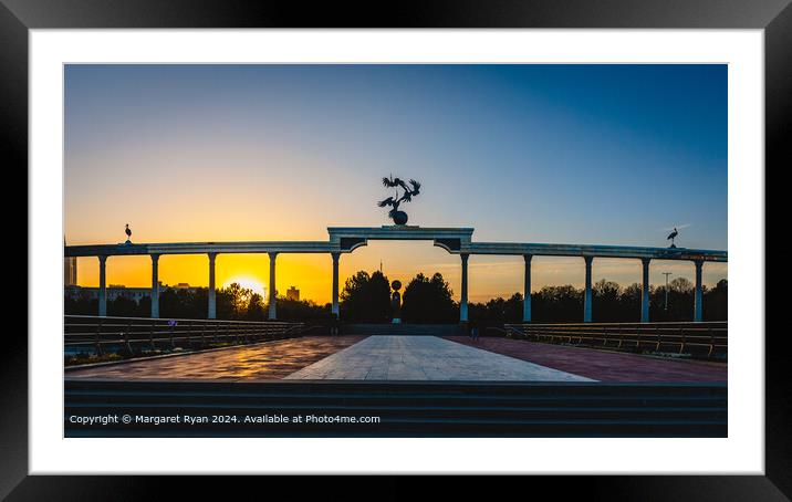 Tashkent Sunset Spectacle Framed Mounted Print by Margaret Ryan