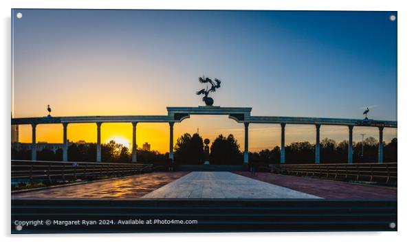 Tashkent Sunset Spectacle Acrylic by Margaret Ryan