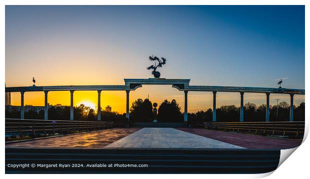 Tashkent Sunset Spectacle Print by Margaret Ryan