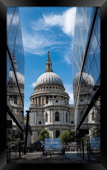 St Paul's Cathedral, Ludgate Hill Cityscape Framed Print by Tom Lloyd