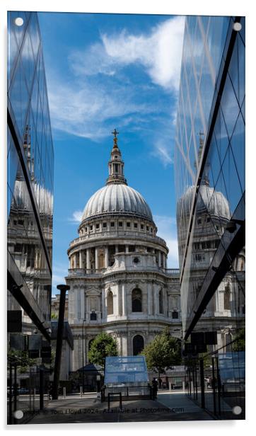 St Paul's Cathedral, Ludgate Hill Cityscape Acrylic by Tom Lloyd