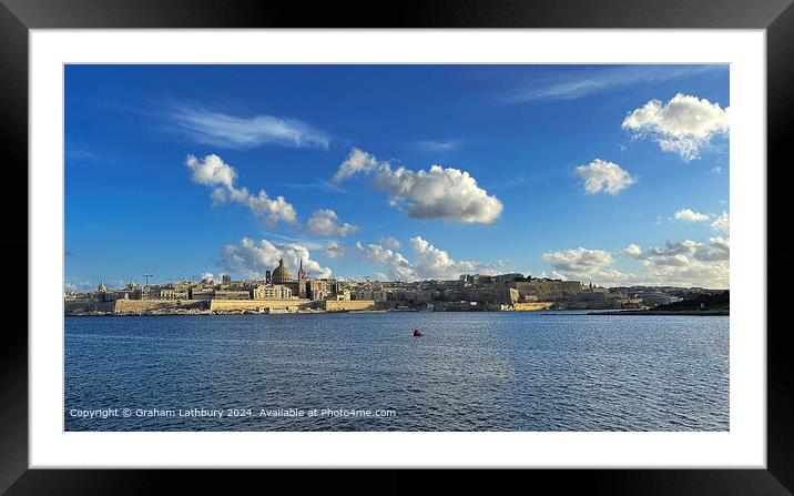 Valletta, Malta Framed Mounted Print by Graham Lathbury