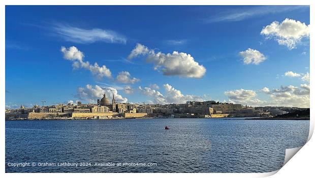 Valletta, Malta Print by Graham Lathbury