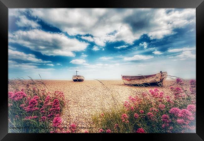 Wooden Boats at Aldeburgh beach Framed Print by Aj’s Images