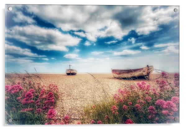 Wooden Boats at Aldeburgh beach Acrylic by Aj’s Images