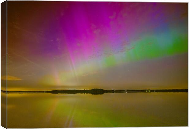 Aurora Borealis Night Sky Canvas Print by Jason Thompson