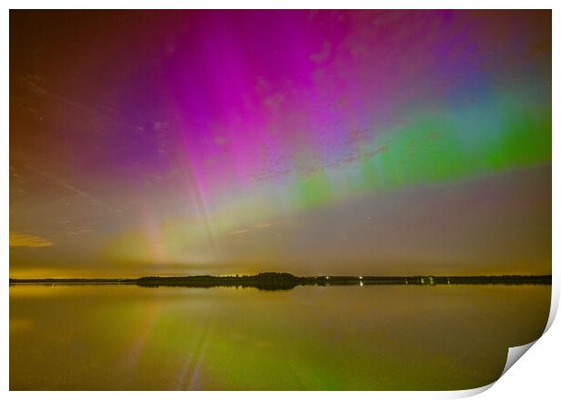 Aurora Borealis Night Sky Print by Jason Thompson