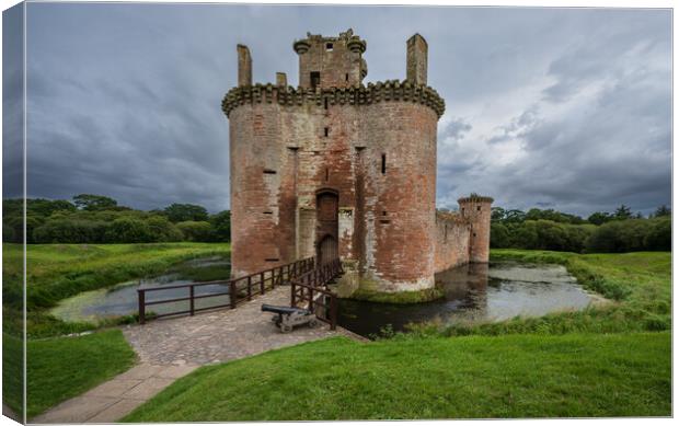 Caerlaverock Castle  Canvas Print by Jason Thompson