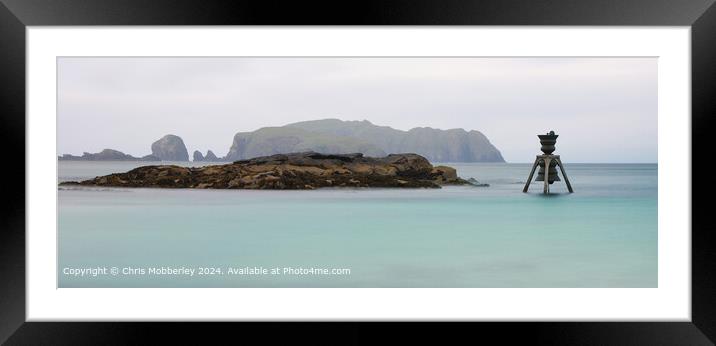 Bosta Beach Time and Tide Bell Framed Mounted Print by Chris Mobberley
