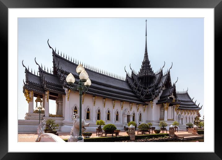 Palace at The Ancient City Bangkok Framed Mounted Print by Jim Monk