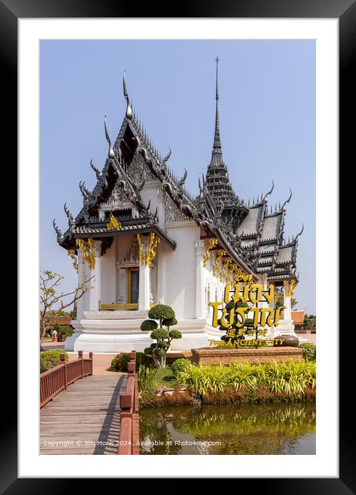 Ancient City Palace, Bangkok Framed Mounted Print by Jim Monk