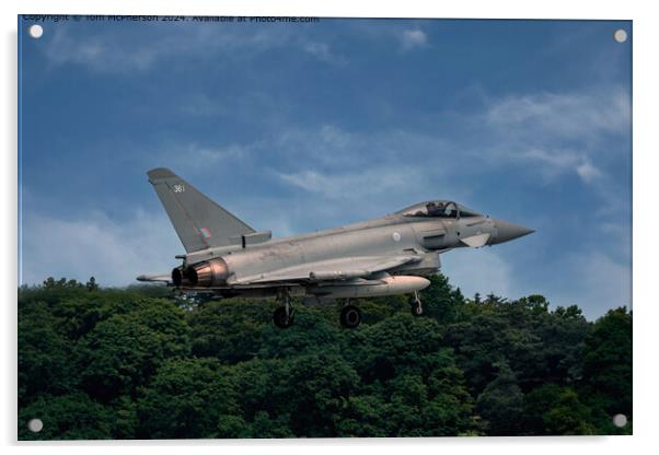 Typhoon FGR.Mk 4 ZK361 Acrylic by Tom McPherson