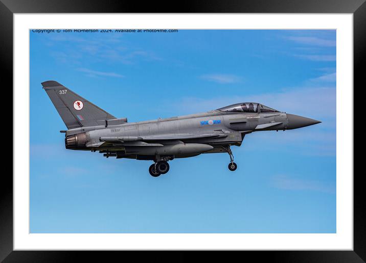 Typhoon FGR.Mk 4 ZK337 Aircraft Framed Mounted Print by Tom McPherson
