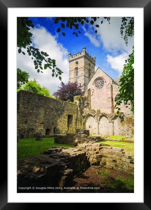 Culross Abbey Ruins, Scotland Framed Mounted Print by Douglas Milne