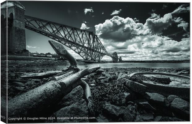 The Mighty Forth Bridge Canvas Print by Douglas Milne
