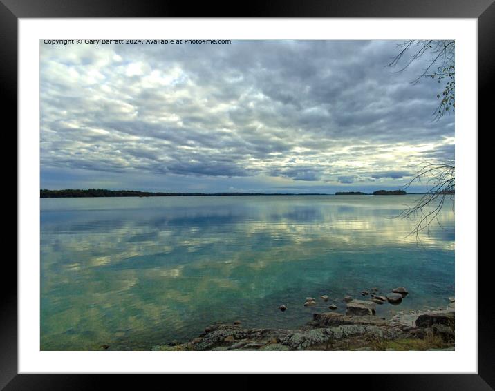 The Mighty St. Lawrence River. Framed Mounted Print by Gary Barratt