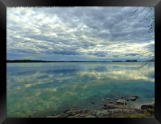 The Mighty St. Lawrence River. Framed Print by Gary Barratt