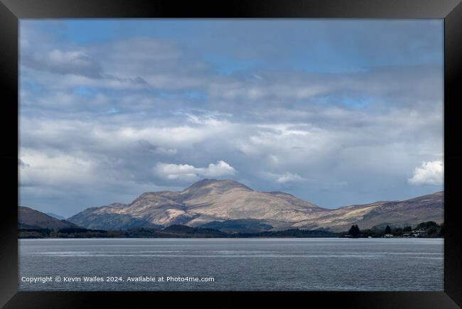 Ben Lomond Loch Lomond View Framed Print by Kevin Wailes