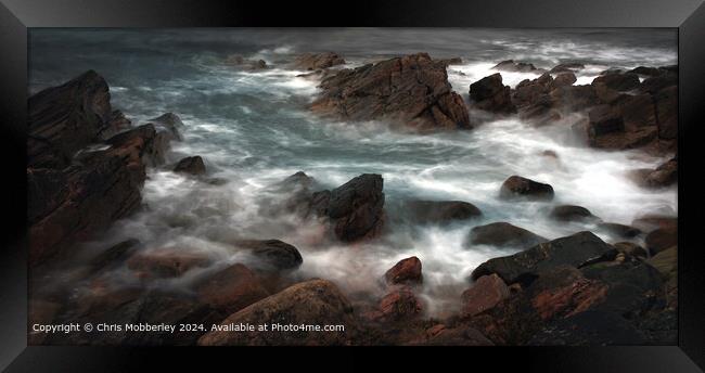 Outer Hebrides Tide and Mist Framed Print by Chris Mobberley