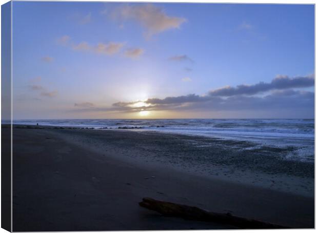 Hokitika Sunset Beach Canvas Print by Martin Smith