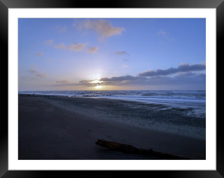 Hokitika Sunset Beach Framed Mounted Print by Martin Smith
