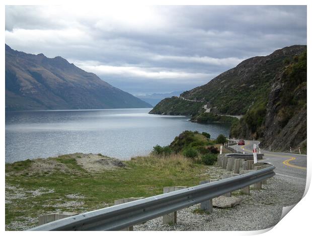 Lake Wakatipu Crossing Landscape Print by Martin Smith