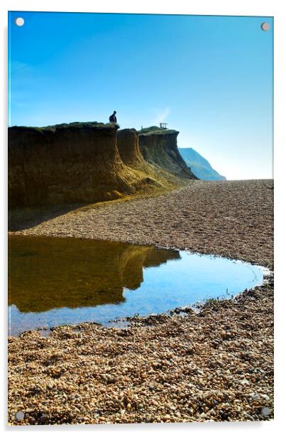 Seatown Dorset Acrylic by Alison Chambers