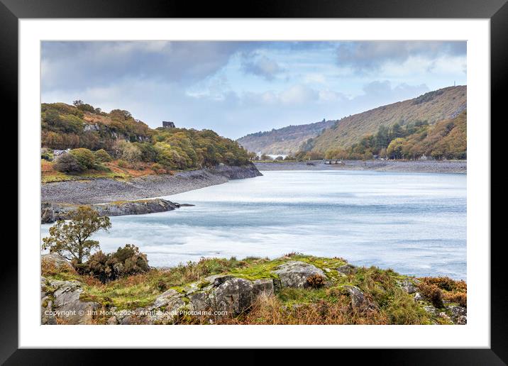 Llyn Peris Llanberis Snowdonia Framed Mounted Print by Jim Monk