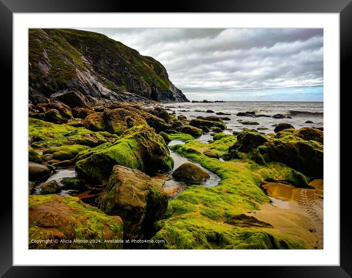 Wild Atlantic Way Glencolumbkille Ireland Landscape Framed Mounted Print by Alicia Alonso