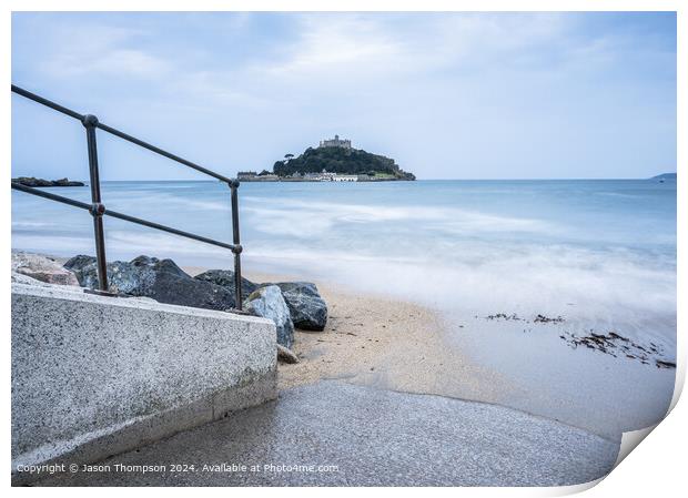 St Michaels Mount Cornwall Landscape Print by Jason Thompson