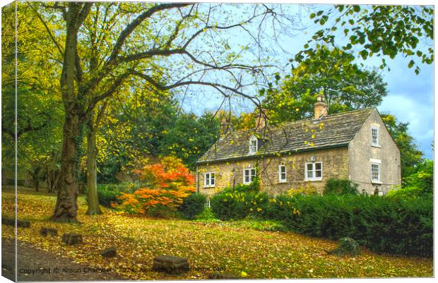 Wentworth Village Old Vicarage  Canvas Print by Alison Chambers