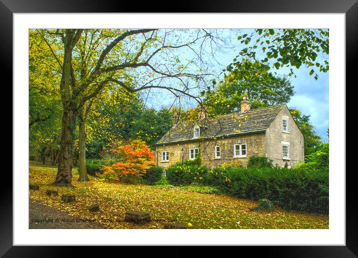 Wentworth Village Old Vicarage  Framed Mounted Print by Alison Chambers