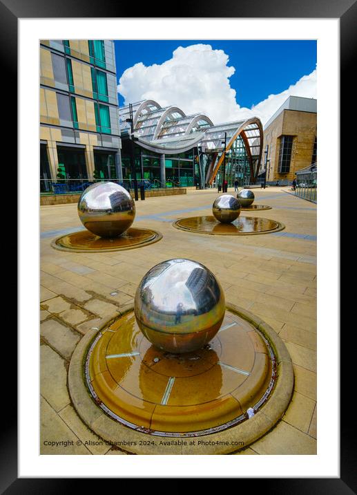 Sheffield City Centre Framed Mounted Print by Alison Chambers