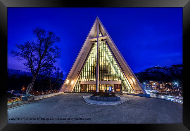 Arctic Cathedral Tromso Architecture Framed Print by Andrew Briggs