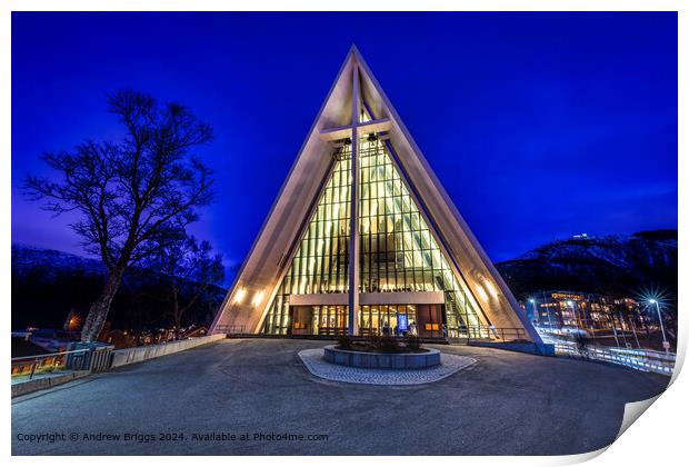 Arctic Cathedral Tromso Architecture Print by Andrew Briggs