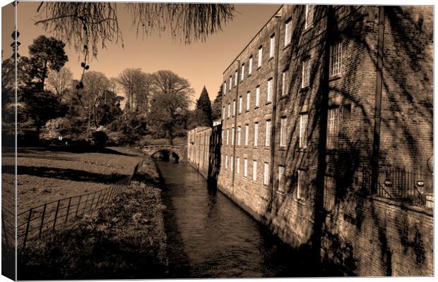 Quarry Bank Mill Architecture Canvas Print by Stephen Chadbond