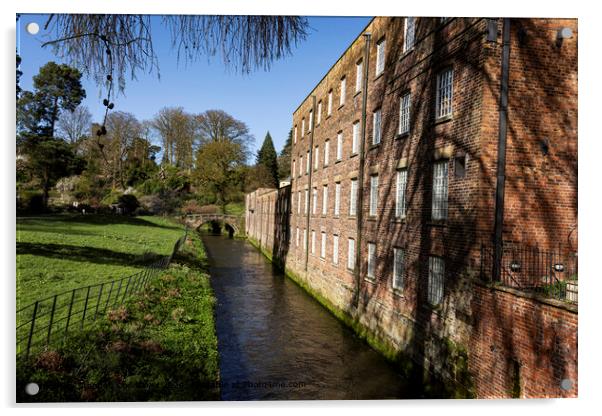 Quarry Bank Mill Architecture Acrylic by Stephen Chadbond