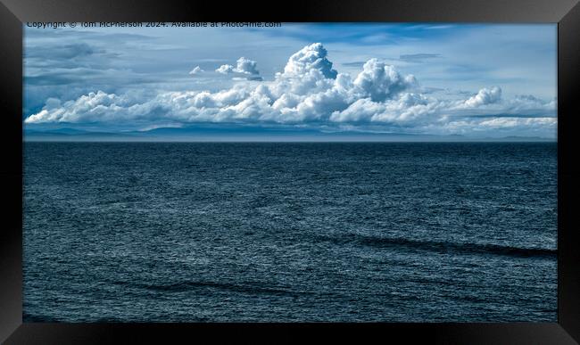 Dramatic cloud cumulus  Framed Print by Tom McPherson