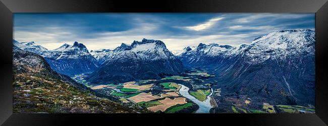 Andalsnes Mountains Landscape Framed Print by Andrew Briggs