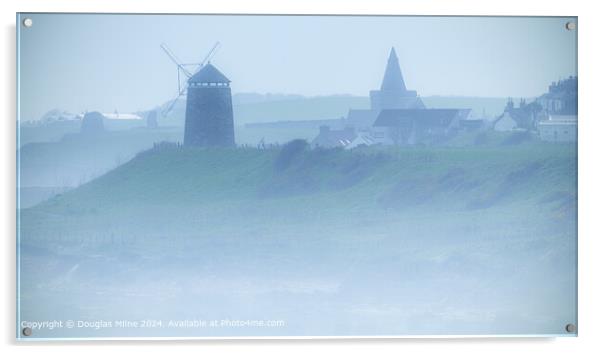 Tranquil St Monan's Haze Landscape Acrylic by Douglas Milne