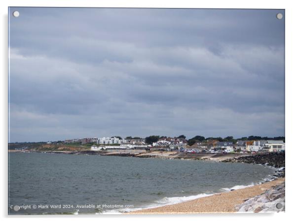 Milford on Sea Coastal Landscape Acrylic by Mark Ward
