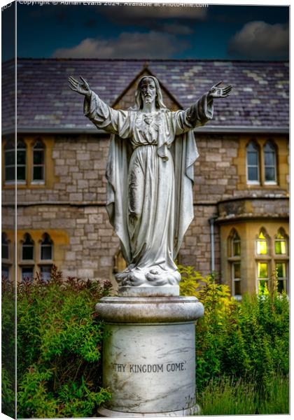 The Statue of Christ Canvas Print by Adrian Evans