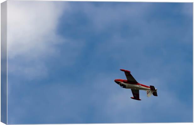 Vintage Jet Provost  RAF Trainer Aircraft Canvas Print by Glen Allen