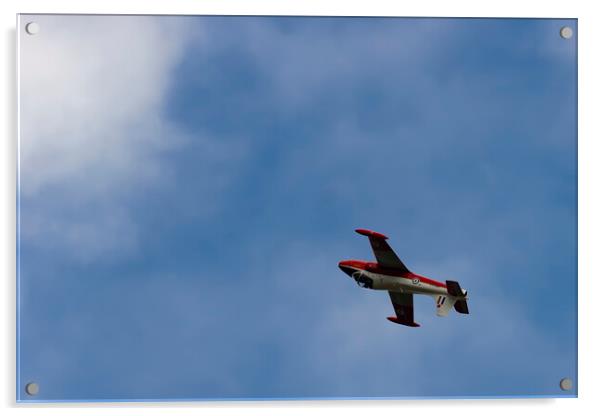 Vintage Jet Provost  RAF Trainer Aircraft Acrylic by Glen Allen