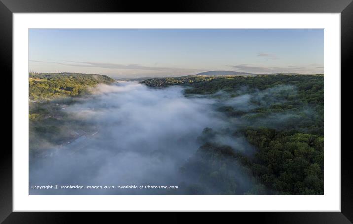 Ironbridge Gorge Cloud Inversion Framed Mounted Print by Ironbridge Images
