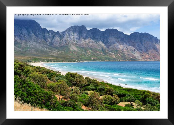 False Bay, Western Cape, South Africa Framed Mounted Print by Angus McComiskey