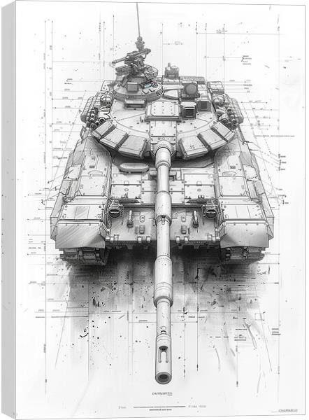 British Chieftain Tank Canvas Print by Airborne Images